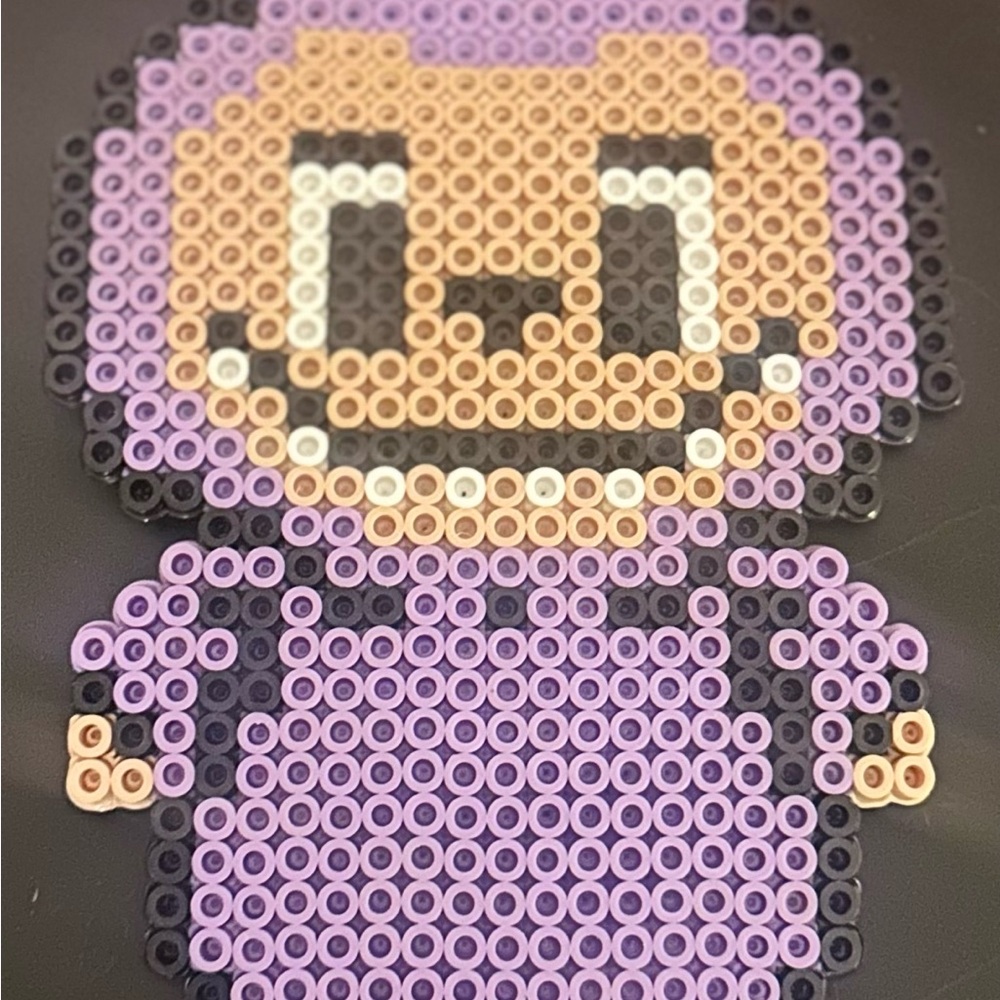 Perler beads labubu magnet